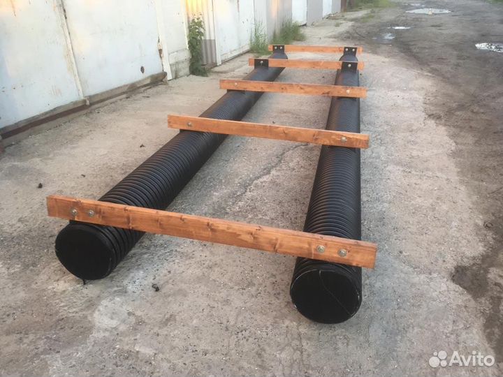Труба в канаву, под заезд