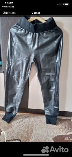 Брюки натуральная кожа 46 размер
