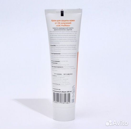 Крем от загара солнцезащитный скс profline, SPF 30