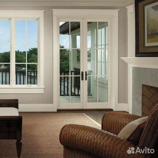 Пластиковые окна на дачу и в дом с отделкой