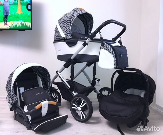 Коляска Bebetto Bresso 3 в 1