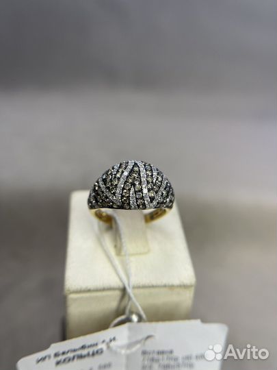 Золотое кольцо с бриллиантами