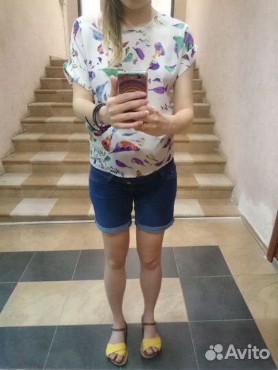 Джинсовые шорты для беременных