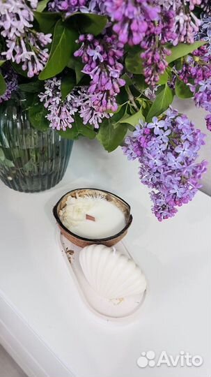 Свеча в кокосе