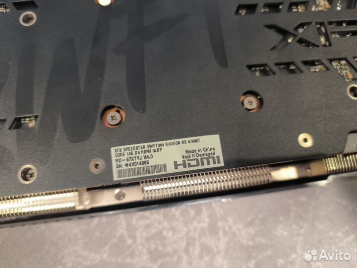 Видеокарта RX 6700 XT Speedster swft 309 core
