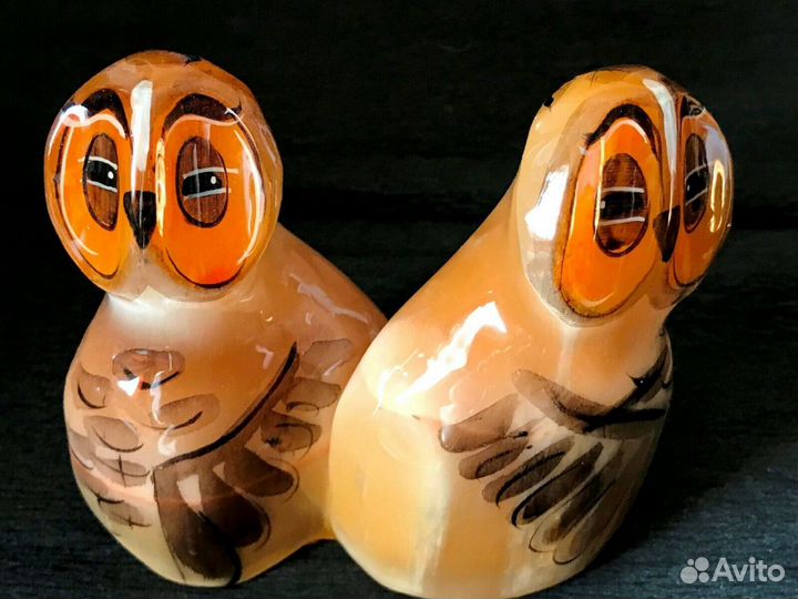 Совы фигурка Селенит Подарки Сувениры