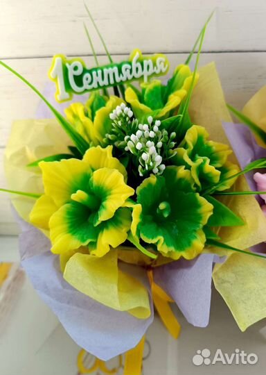 Букет из мыла гладиолусы первое сентября