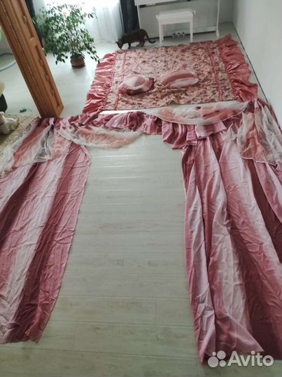 Комплект штор+покрывало