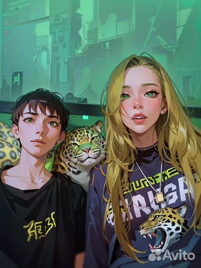 Арт-фото в стиле аниме