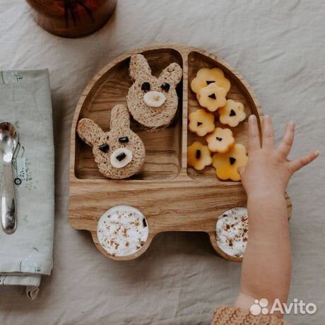 Деревянная посуда для мальчиков