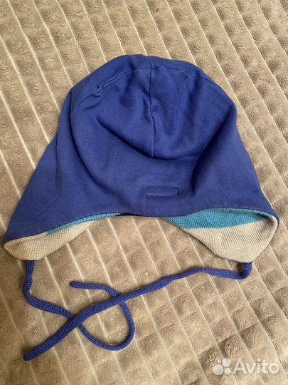 Шапка для мальчика 50 52, манишка