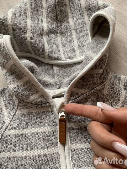 Кофта флис на замке с глубоким капюшоном H&M