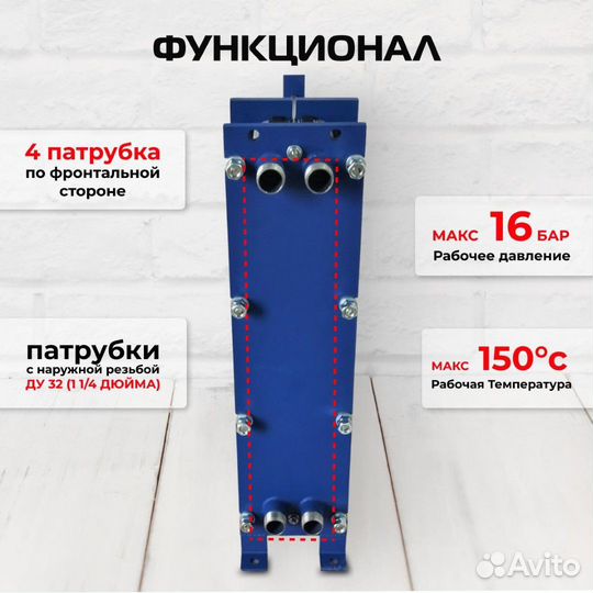 Теплообменник SN08-65 для гвс 325кВт 5001 л/час