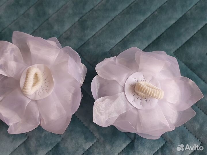 Банты для волос белые