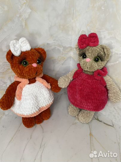 Вязаные игрушки ручной работы