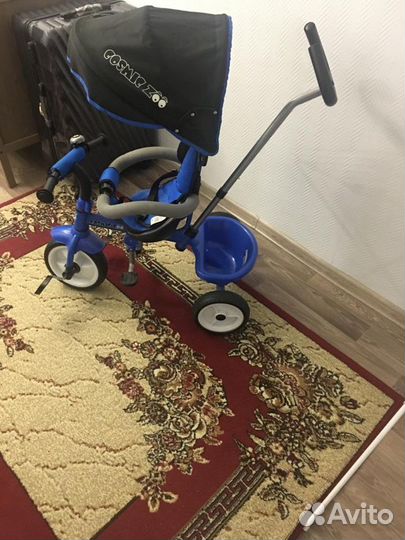 Детский велосипед с родительской ручкой