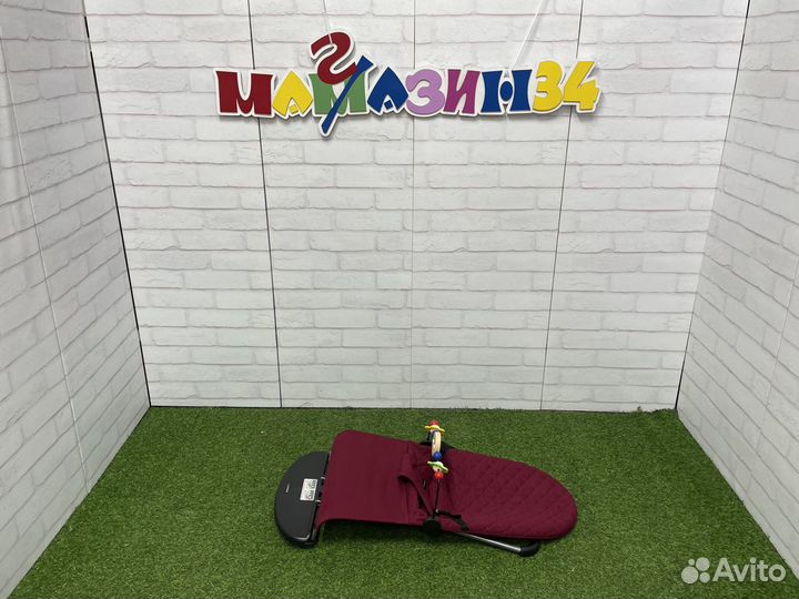 Шезлонг детский 3 положения с игрушкой