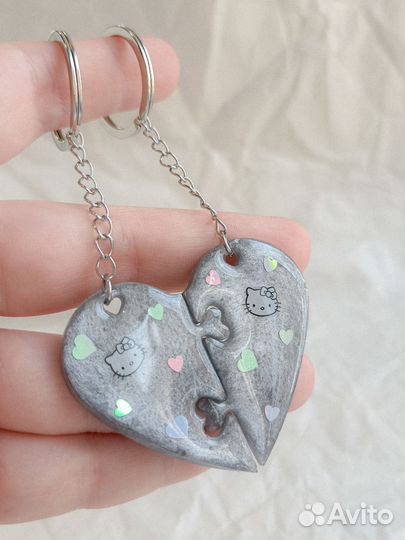 Парные брелки из эпоксидной смолы