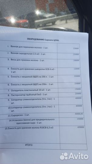 Линия для производства сыра