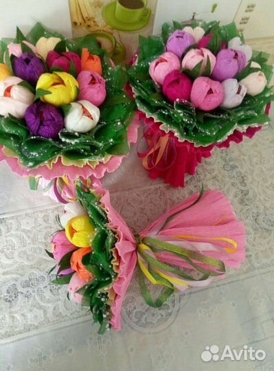 Букет из конфет Тюльпаны. В наличии