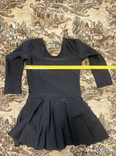 Купальник с юбкой для гимнастики и лосины