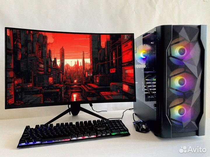 Игровой Пк Комплект DDR4 I7 9700 2670v3 RX 580 8GB