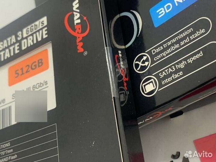 Новый 512gb SSD накопитель walram