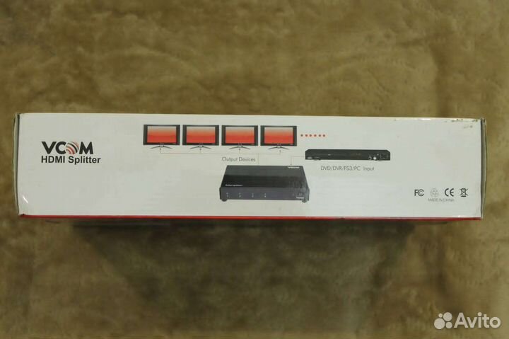 Разветвитель hdmi/Spliitter vcom (vds8044d/DD414A)