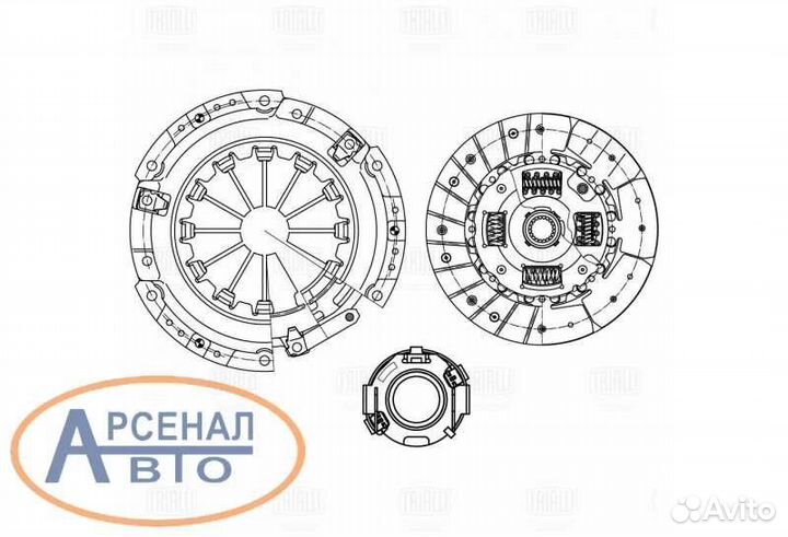 Сцепление в сборе для а/м Geely Emgrand EC7