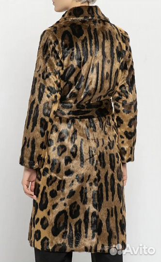 Шуба леопардовая осень-зима Seventy H&M