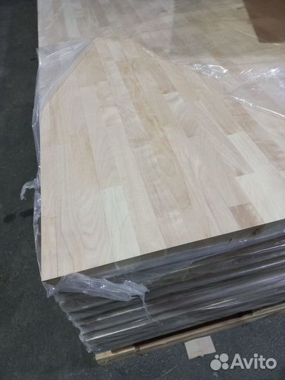 Мебельный щит береза сращ 38х1200х3000 сорт аа
