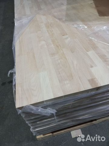 Мебельный щит береза сращ 38х1200х3000 сорт аа