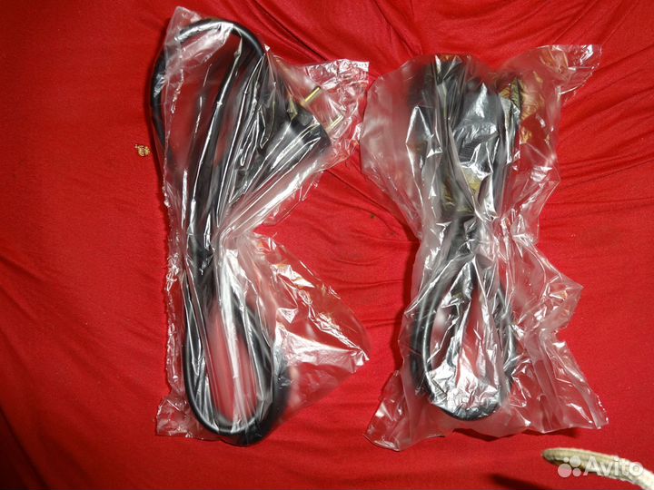 Кабели,сетевые шнуры,2шт-IEC С17 и С13,в упаковке