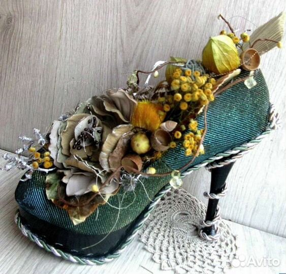 Композиция -светильник в туфельке