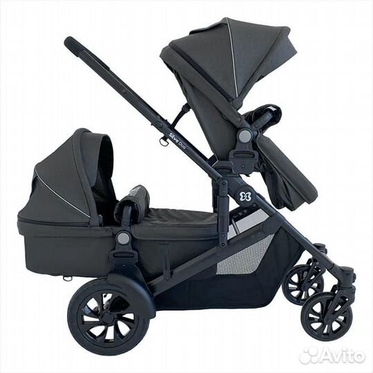 Детская коляска трансформер для двойни Silva Duo