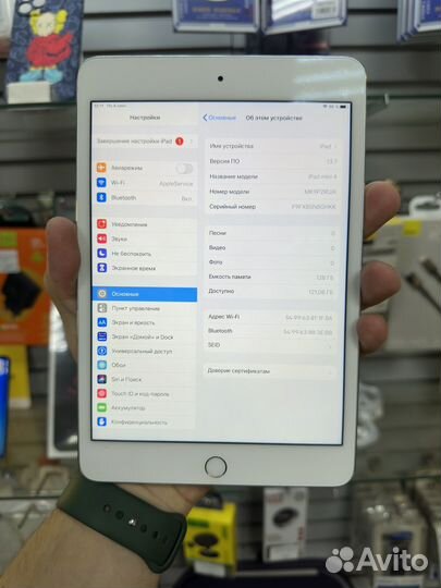 iPad mini 4 128gb wifi акб 100