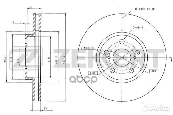 Диск торм. перед. Toyota Celica (T230) 99- bs-5
