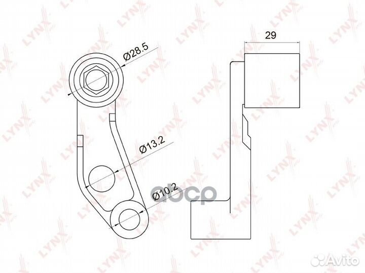 Ролик направляющий ремня грм в сборе PB-3030 LY