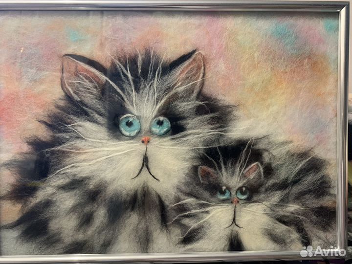 Картины из шерсти