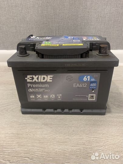 Аккумулятор Exide Premium EA612