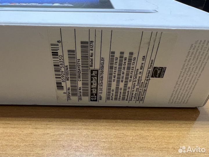 Apple MacBook Pro 13 a1278 2012