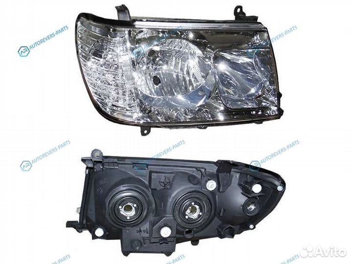 ST-212-11H9R Фара toyota land cruiser 100 05-07 це