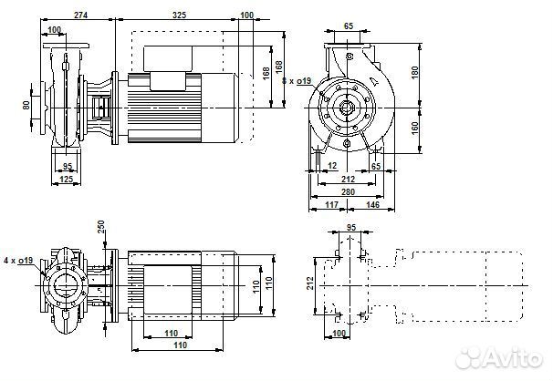 Насос Grundfos NB 65-125/127 A-F-A-baqe