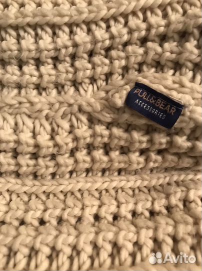 Шарф снуд бежевый pull&bear