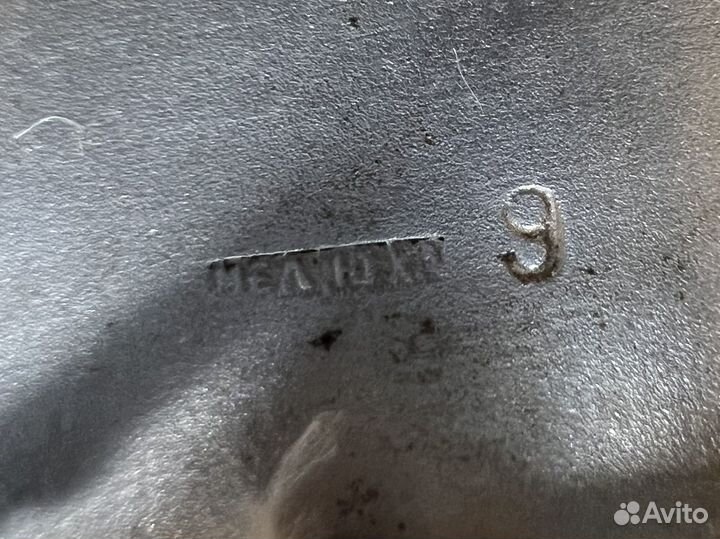 СССР. Портсигар Собаки на охоте. Серебрение