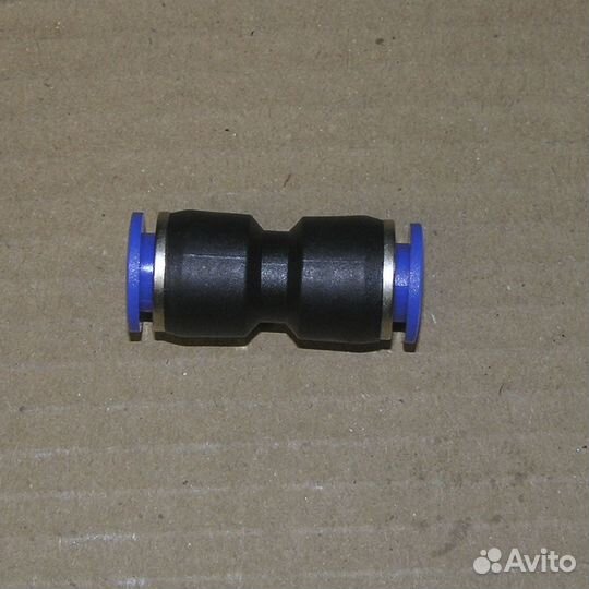 Фитинг прямой д. 9*9 проходной пвх