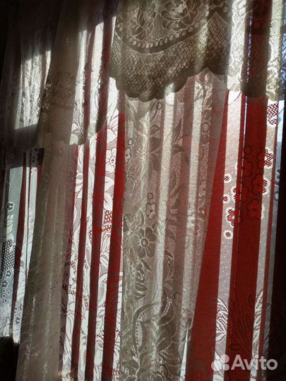 Шторы тюль б.у. на дачу