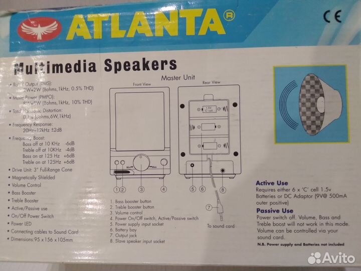 Каталог/Колонки компьютерные Atlanta AT-8