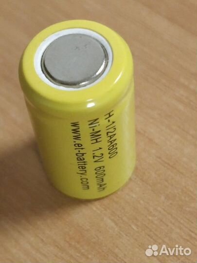 Аккумулятор ET H-1/2AA600 (1.2В, 600мАч, Ni-Mh )