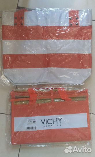Набор сумка пляжная + коврик Vichy